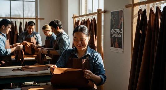 vegetable tanning leather workshop