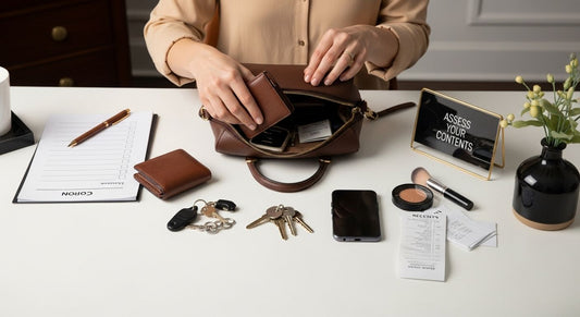 handbag organization step