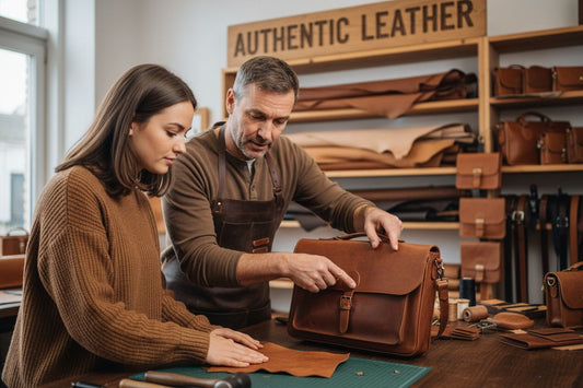 identify authentic leather