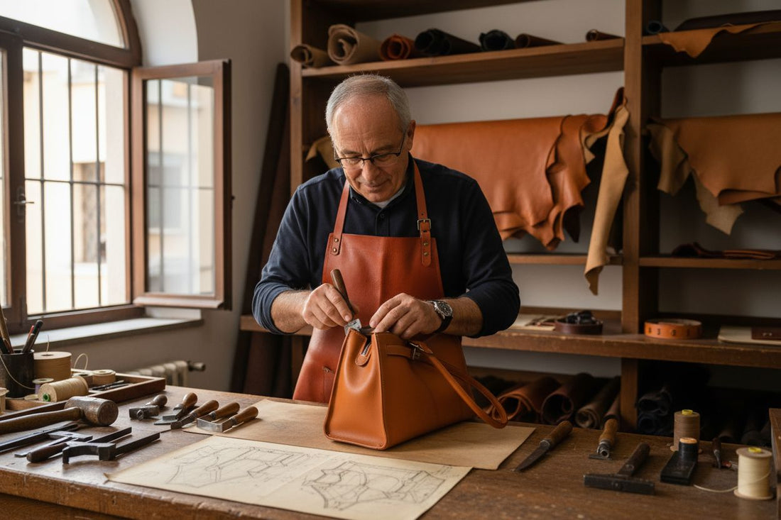 artisan Italian leather workshop