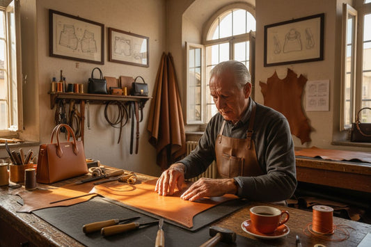 Italian leather artisan workshop