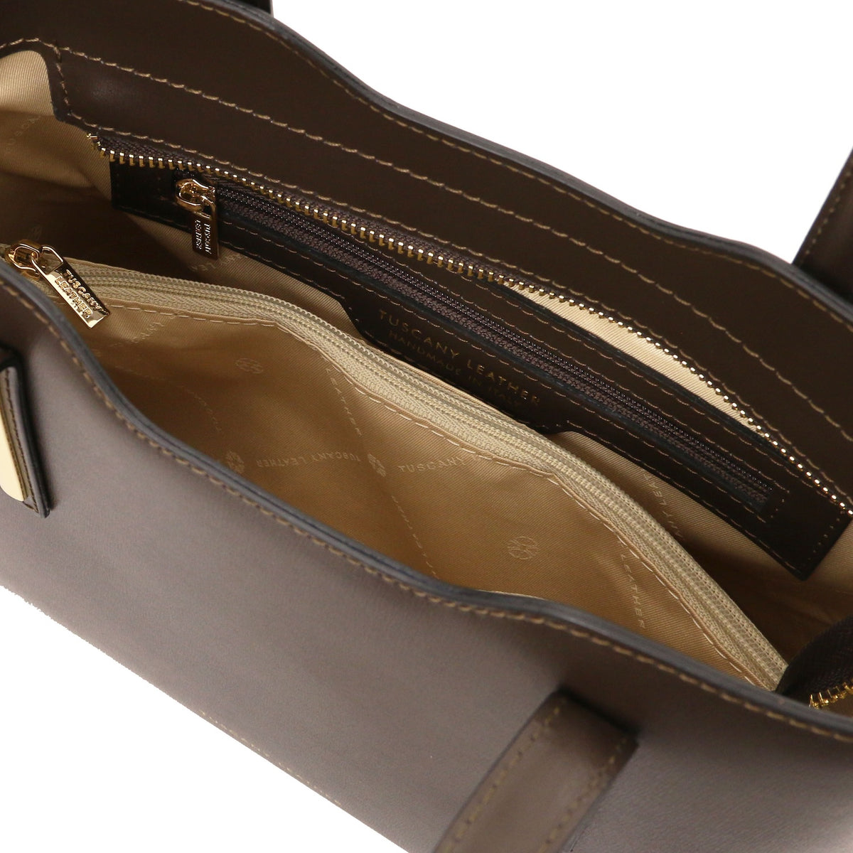 Olimpia - Italian leather tote - Medium size