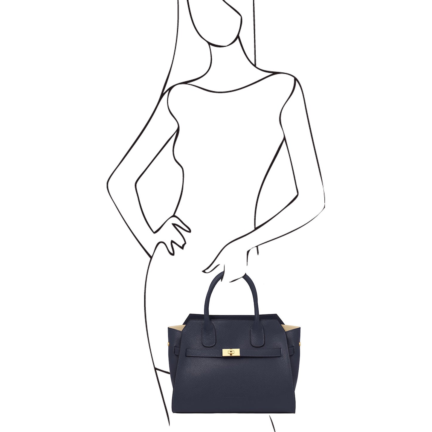 Origami - Leather tote | TL142466