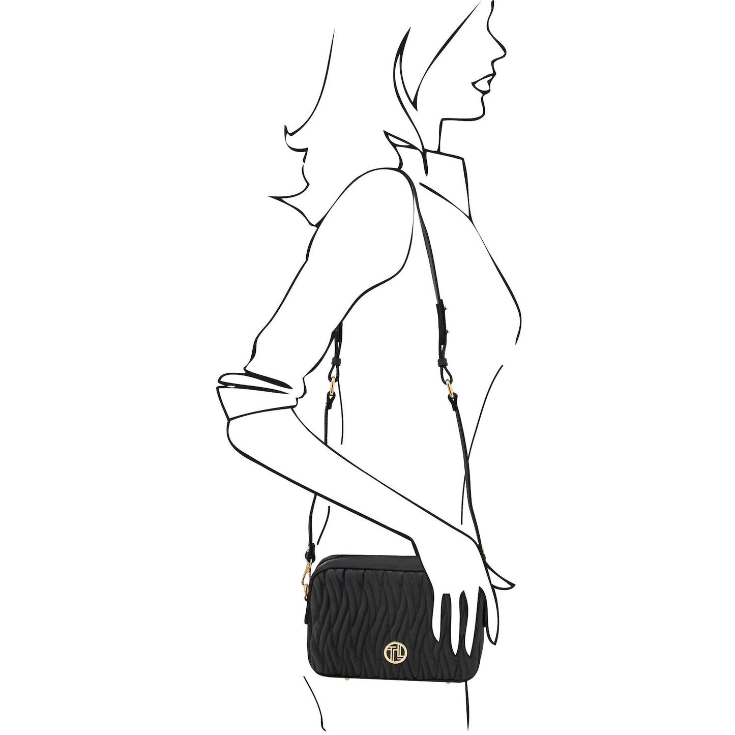 Chantilly - Suede leather shoulder bag | TL142490