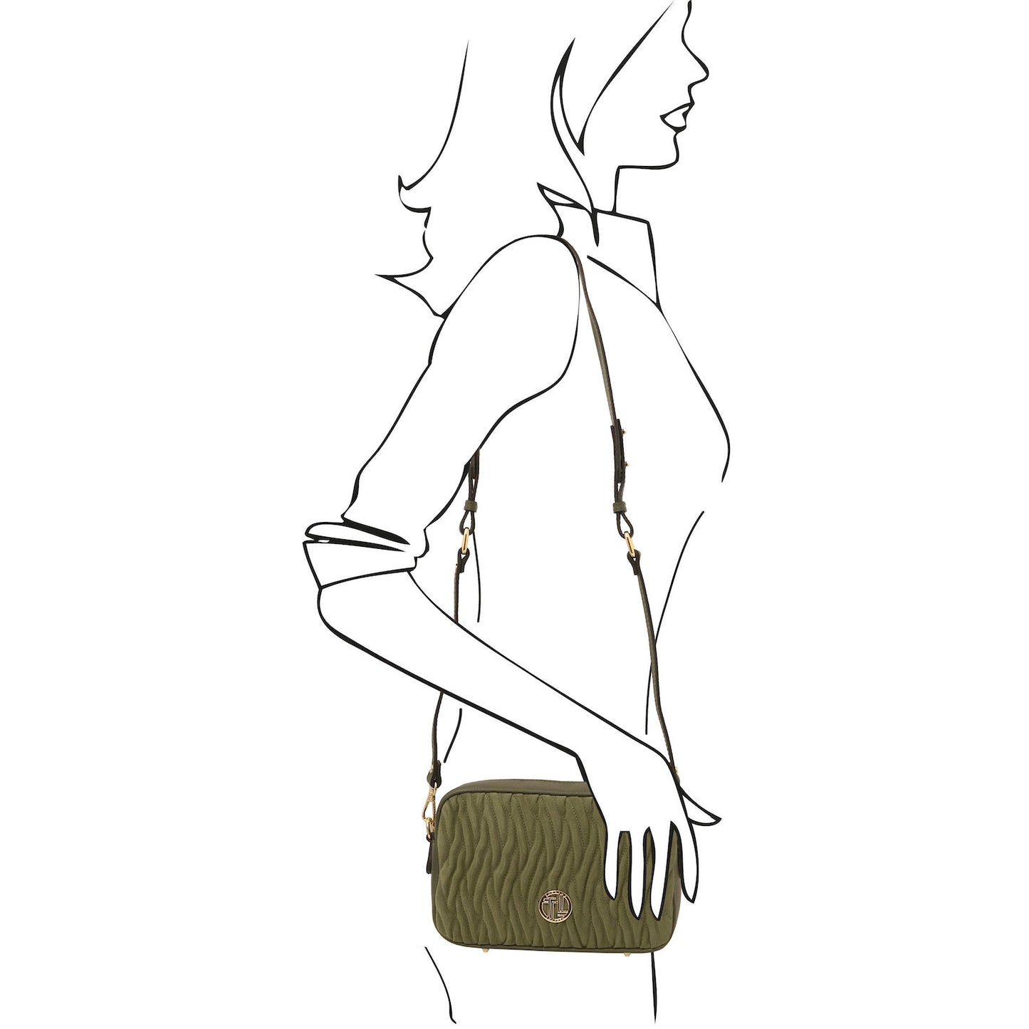 Chantilly - Suede leather shoulder bag | TL142490
