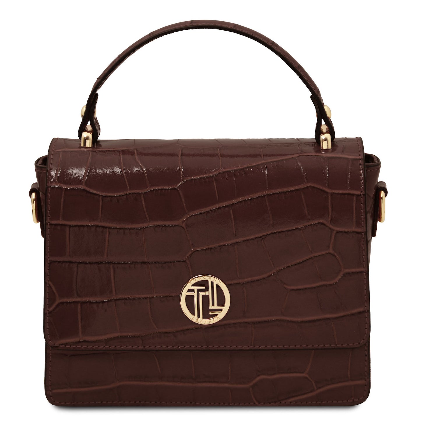 Croque - Croc print leather handbag | TL142503