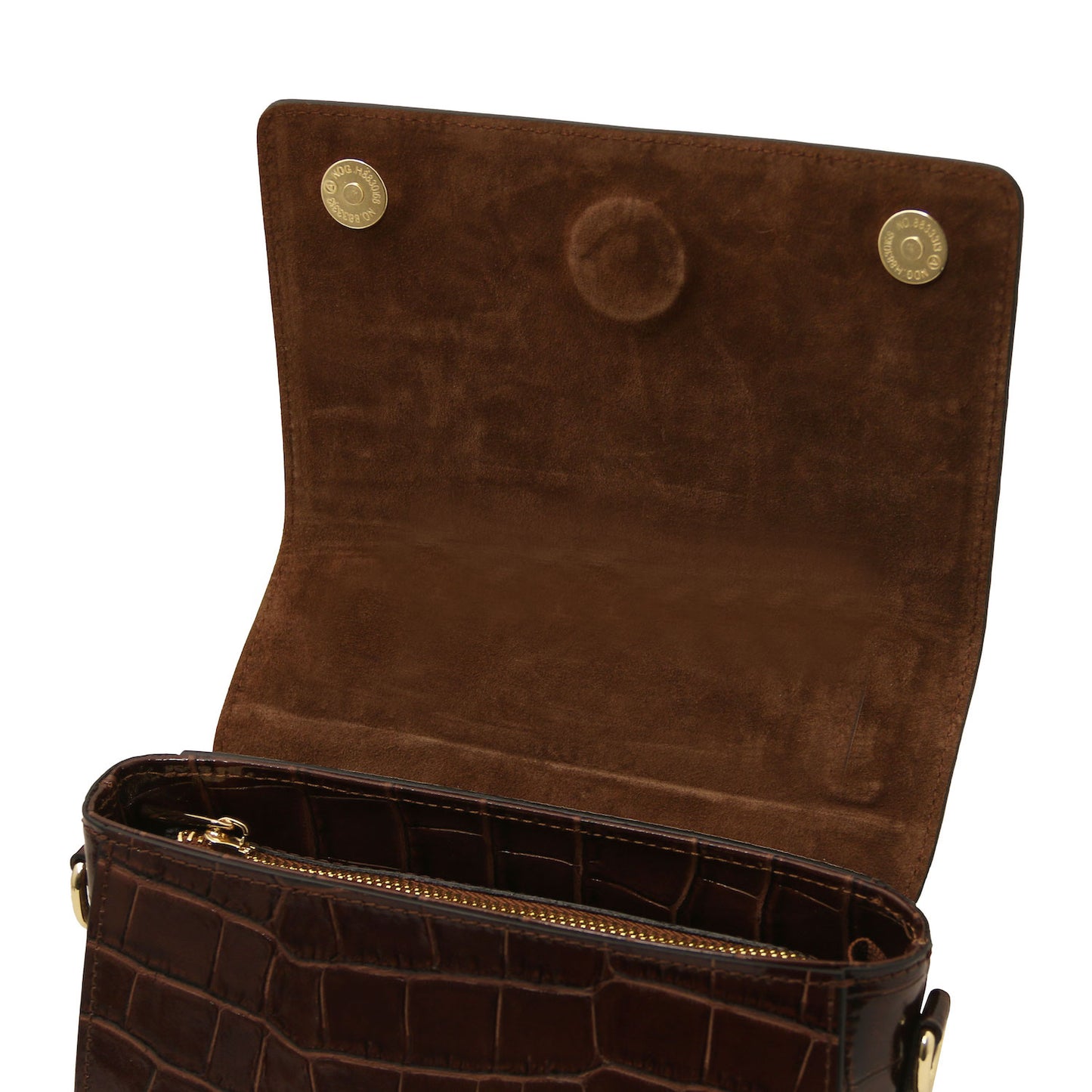 Croque - Croc print leather handbag | TL142503