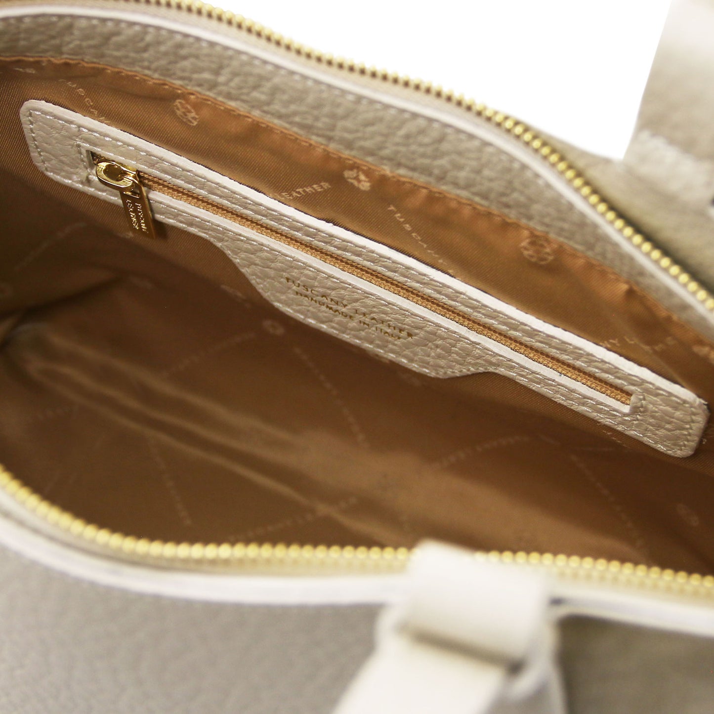 Libra - Long handle suede & leather tote bag | TL142508