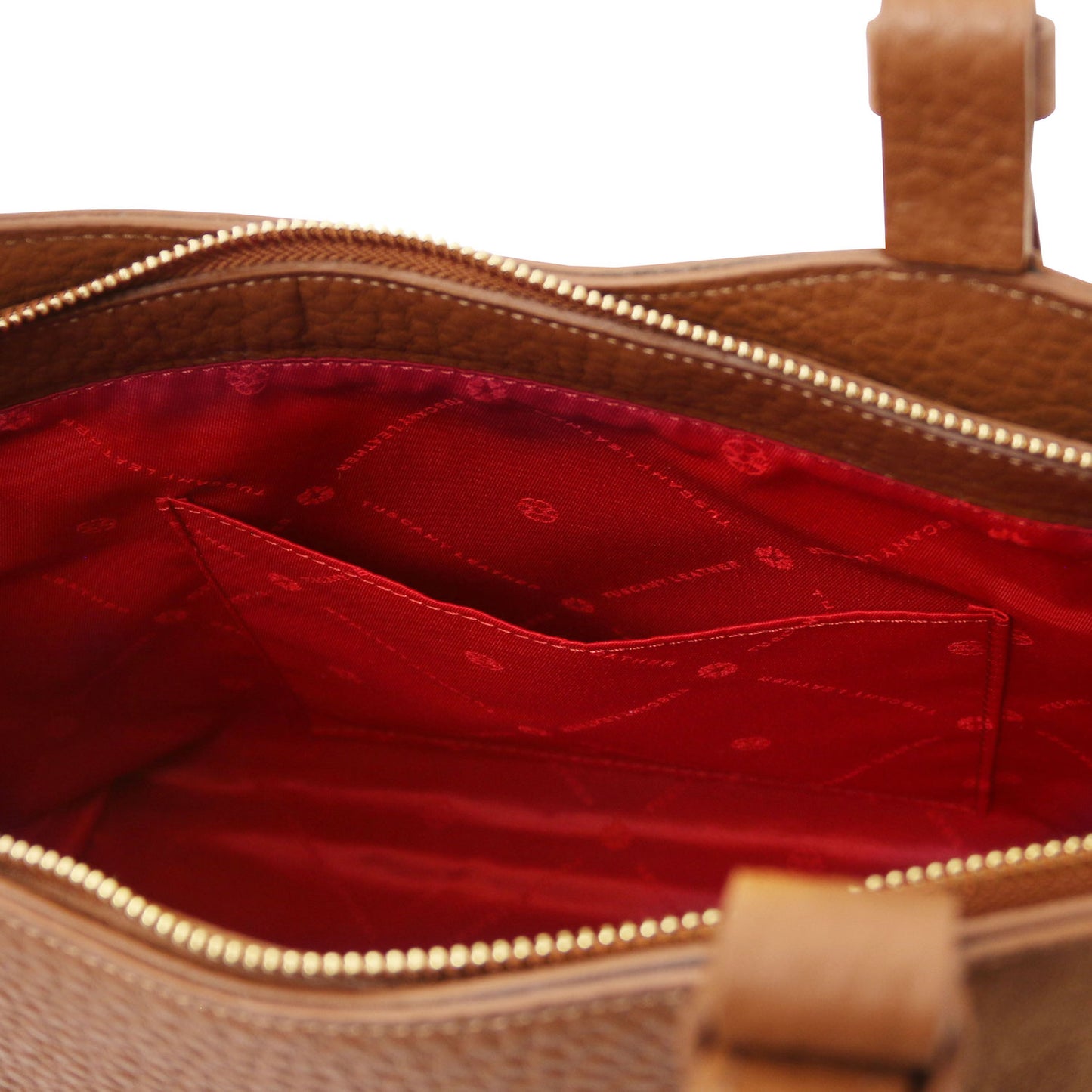 Libra - Long handle suede & leather tote bag | TL142508