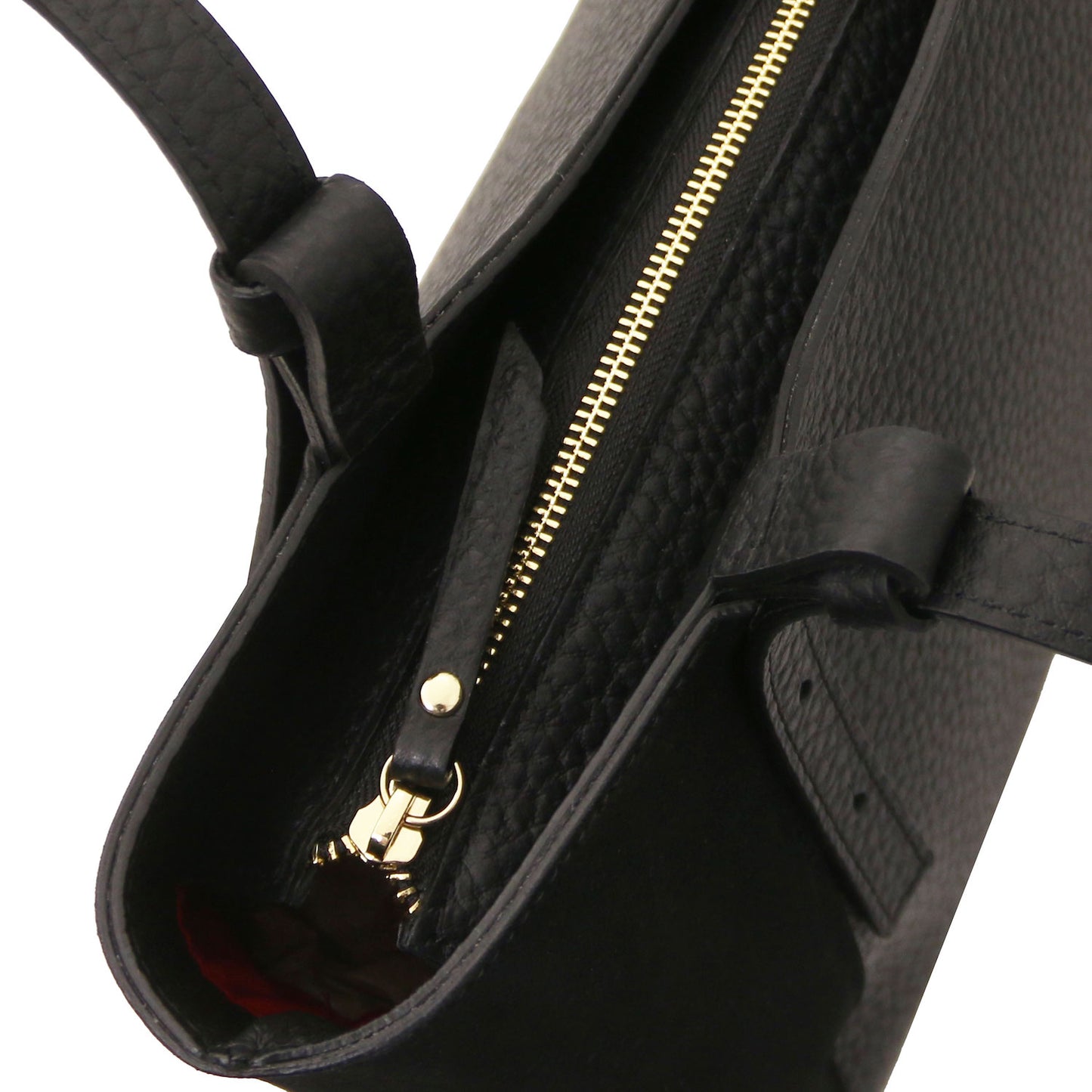 Libra - Long handle suede & leather tote bag | TL142508