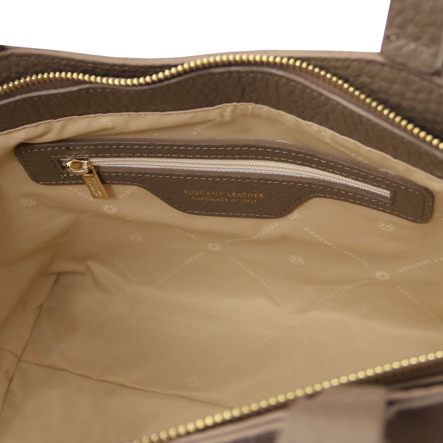 Libra - Long handle suede & leather tote bag | TL142508