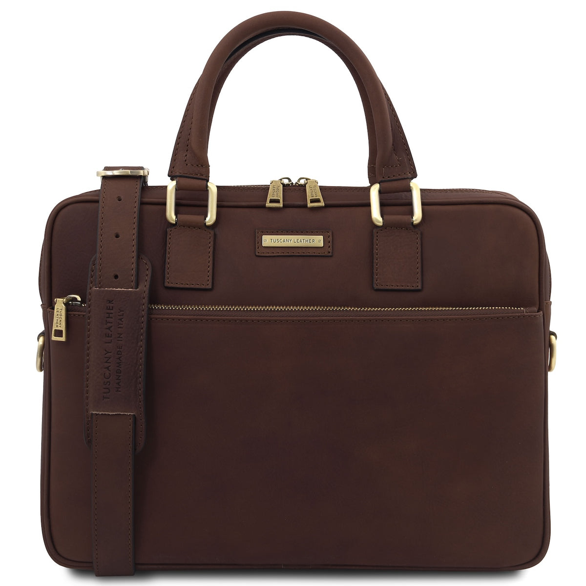 Ferrara - Vegetable tanned leather laptop briefcase