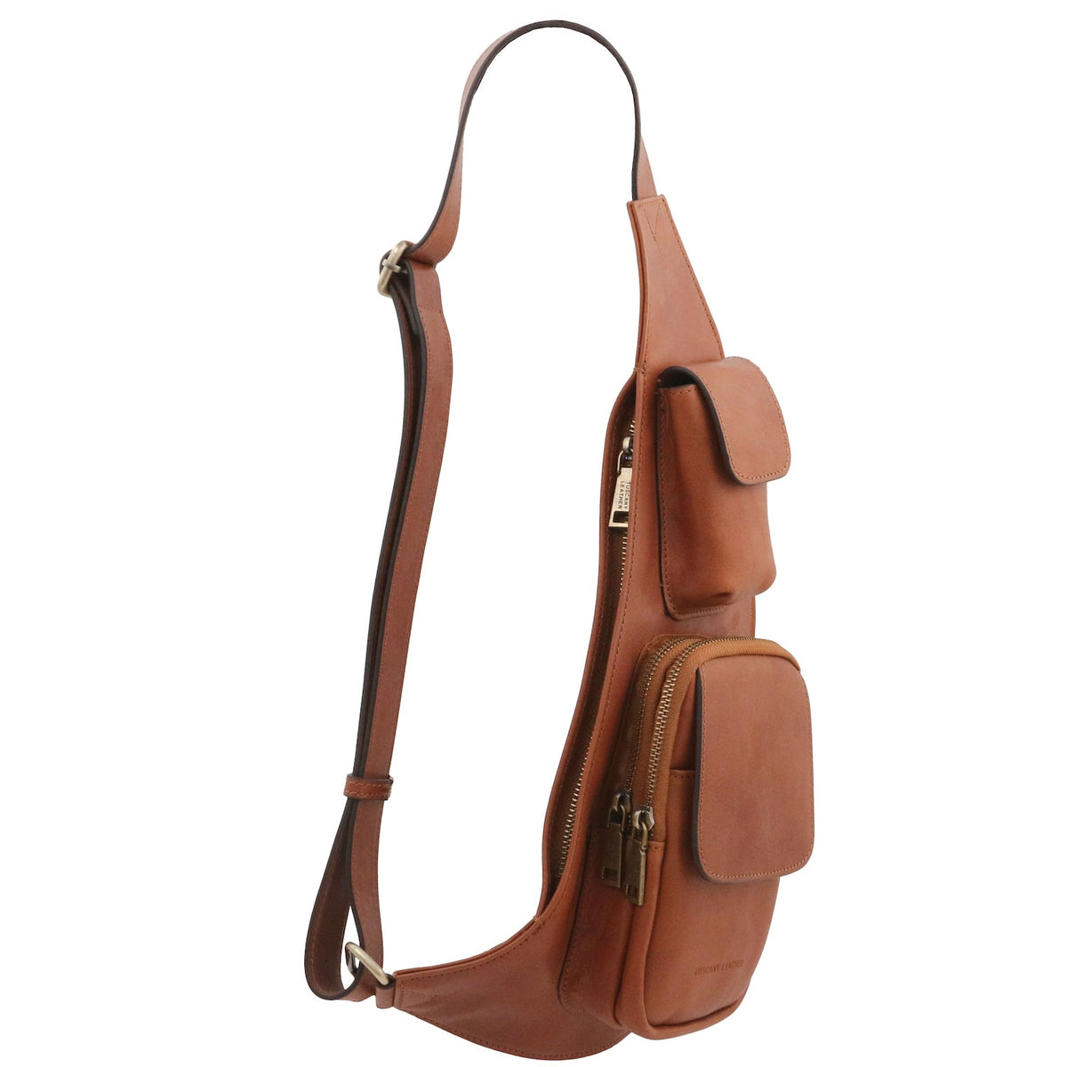 Bolso crossover de piel | bolso sling para hombre