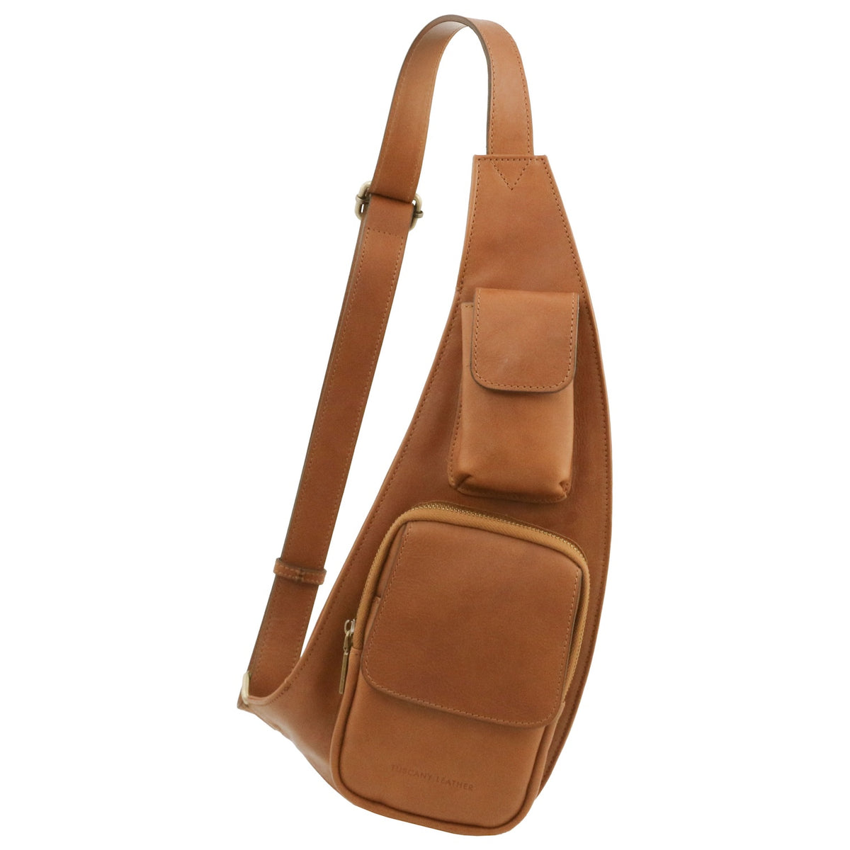 Leather crossover bag | men's sling bag