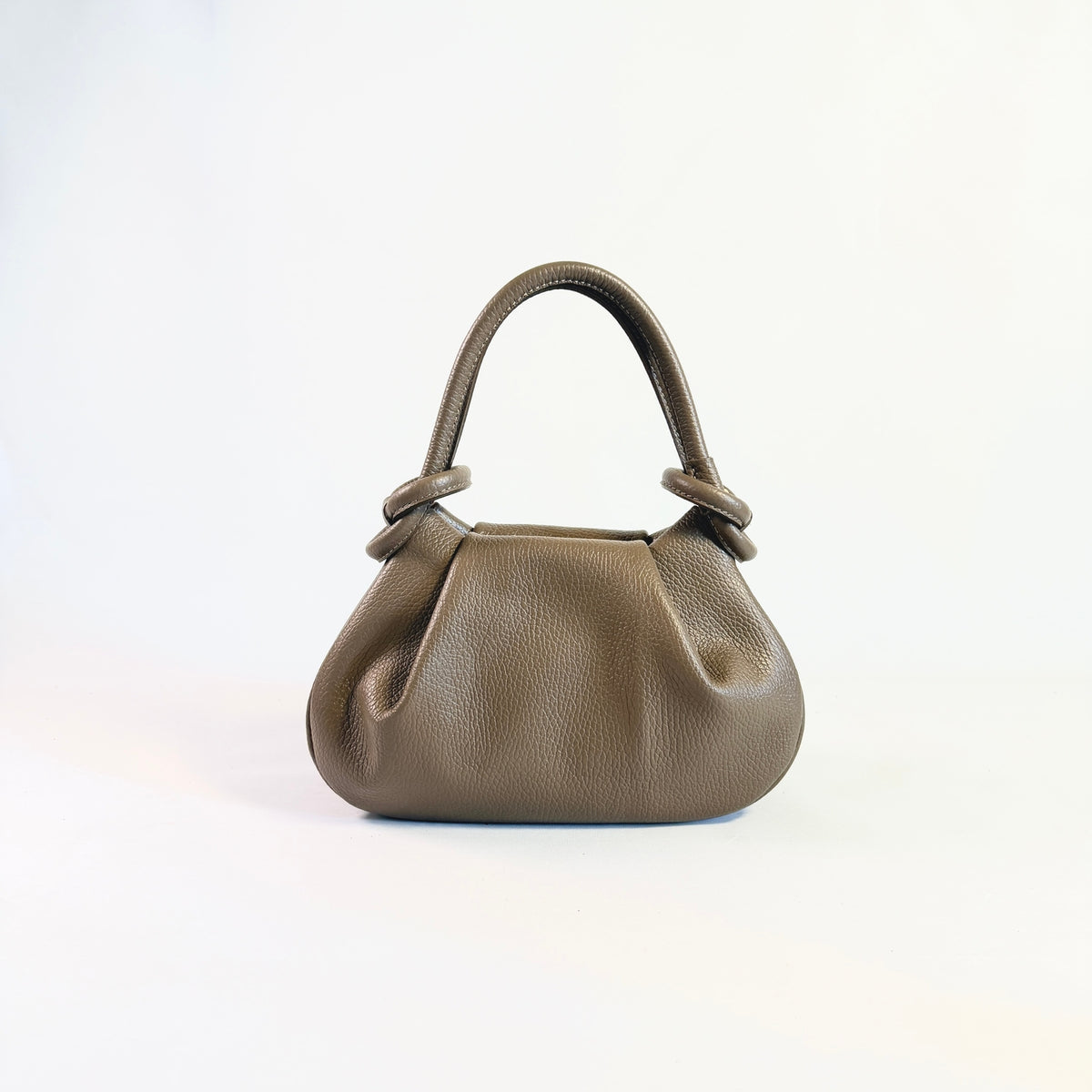 Anello – Borsa a mano piccola in pelle martellata