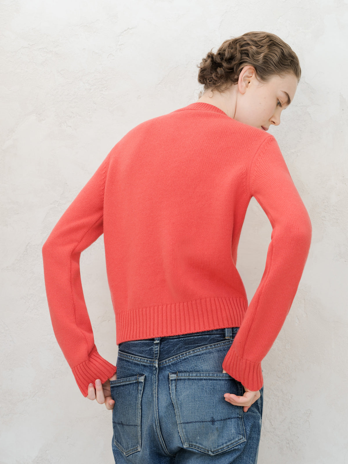 Pull ras du cou en pur cachemire