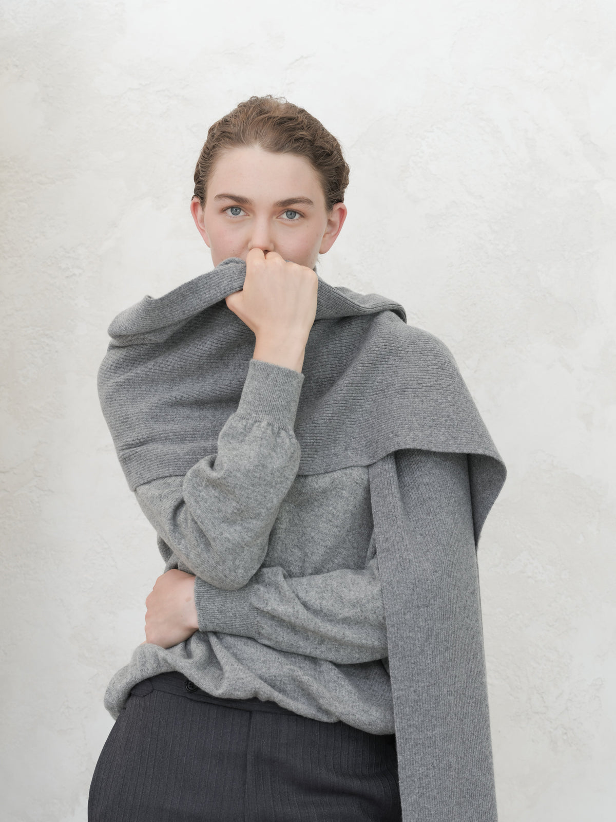 Pure Cashmere Maxi Ribbed Scarf