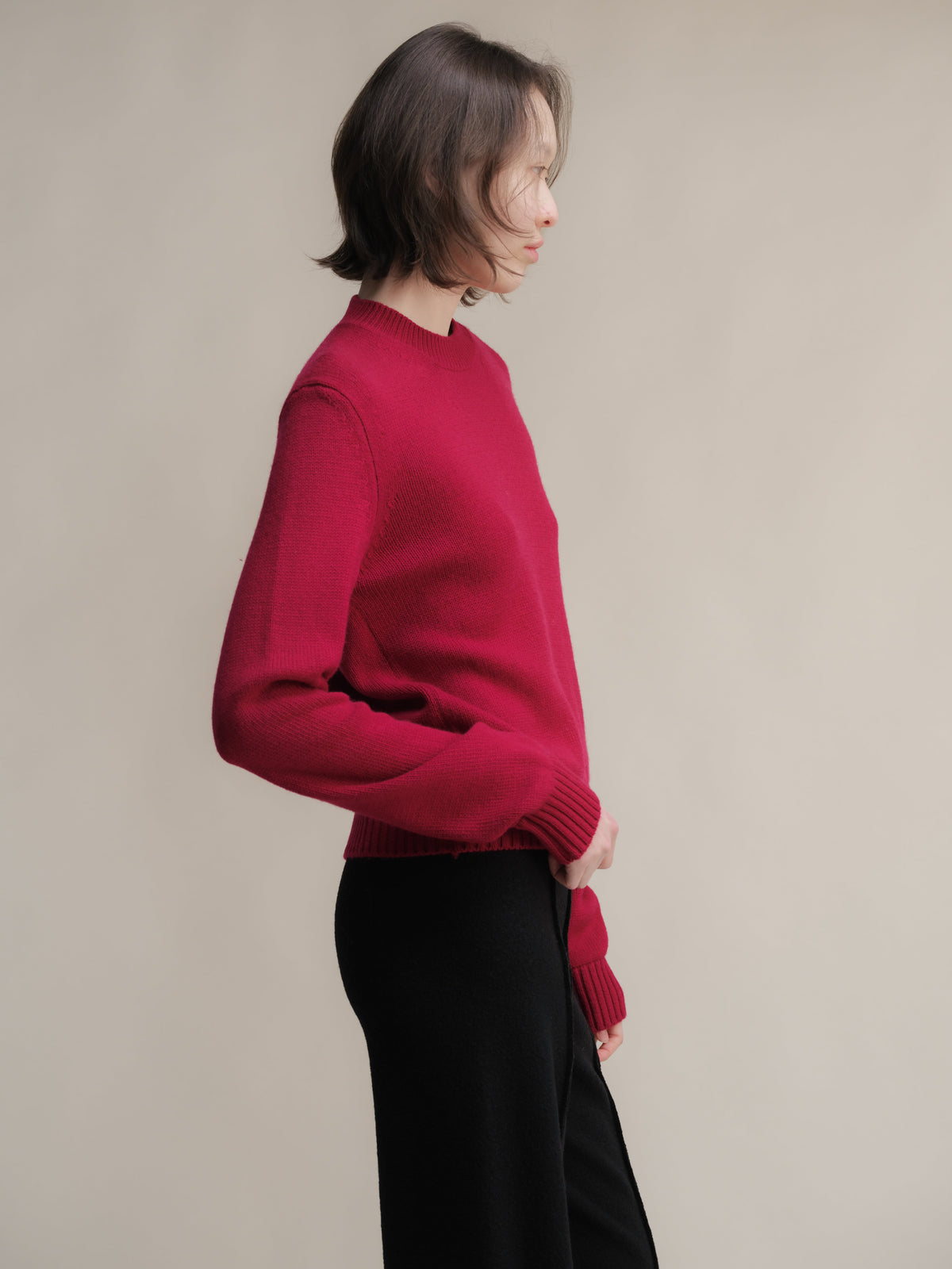 Pull ras du cou en pur cachemire