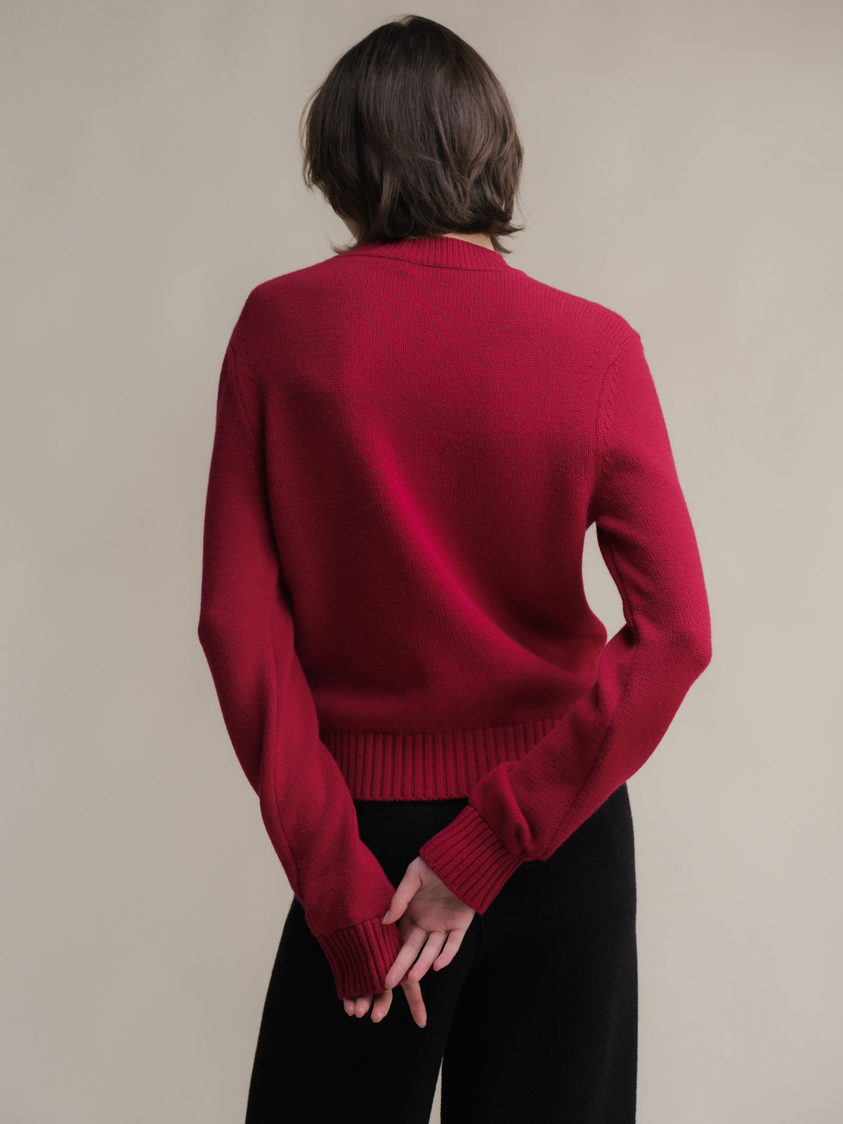 Pull ras du cou en pur cachemire
