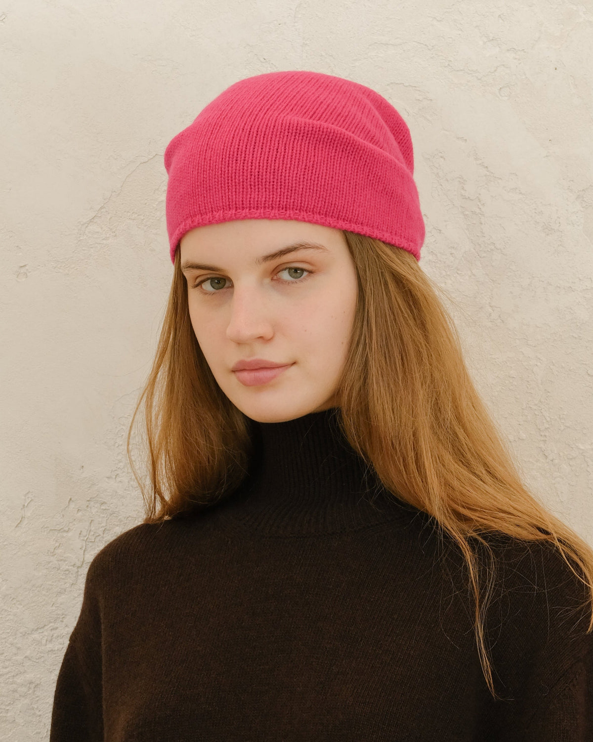 Wool & Cashmere Blend Beanie (3D-Knit)