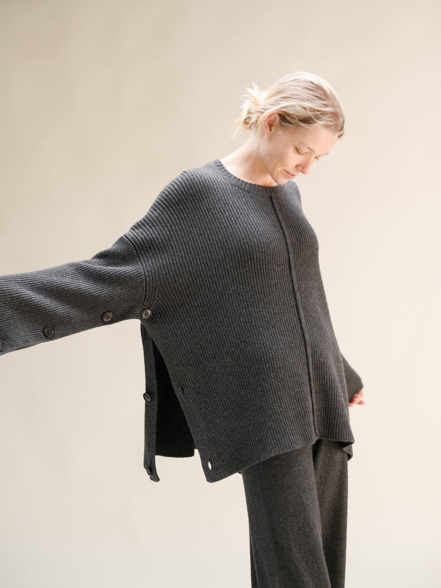 Wool & Cashmere Mix Oversized Cape Sweater