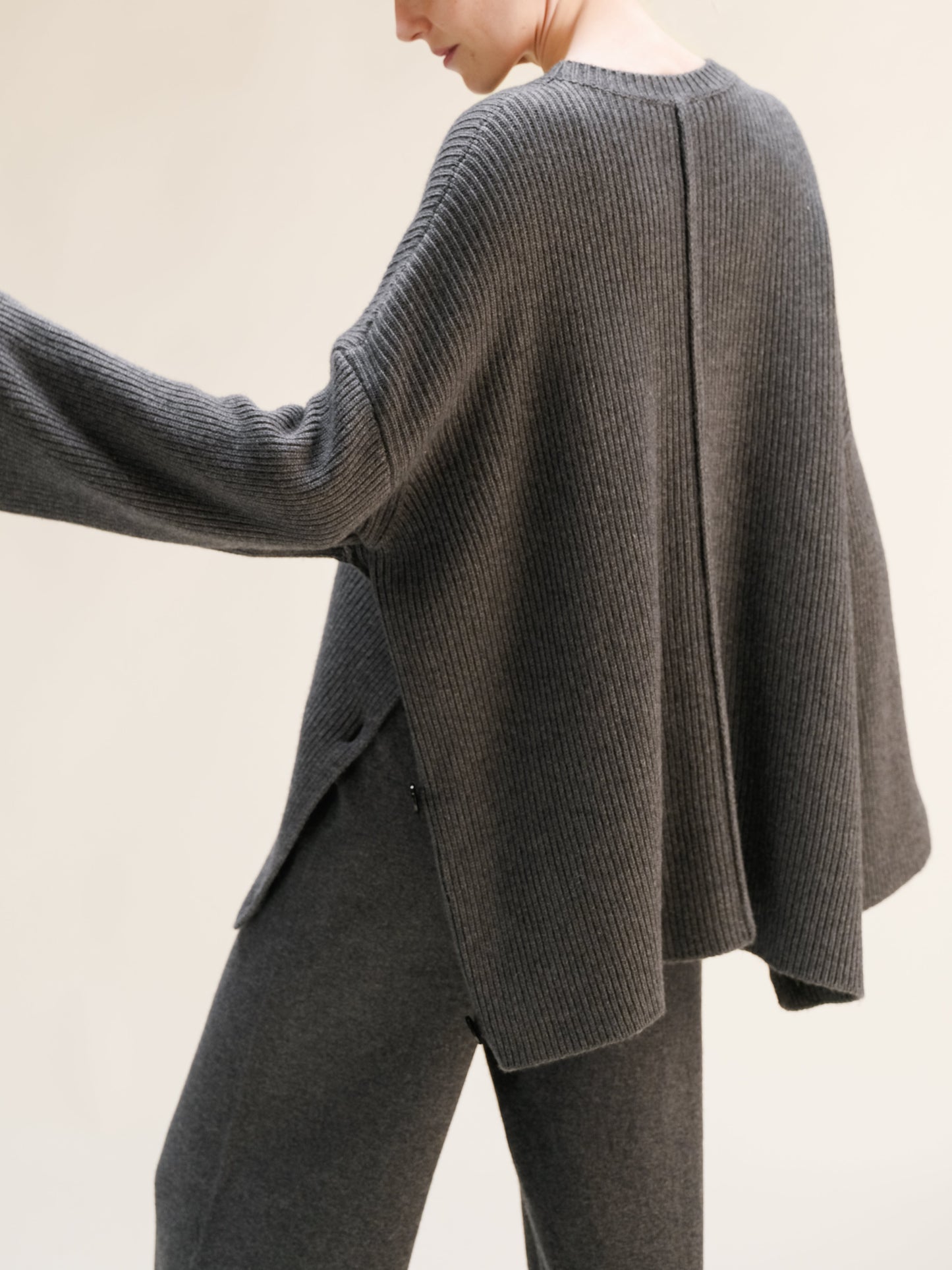 Wool & Cashmere Mix Oversized Cape Sweater
