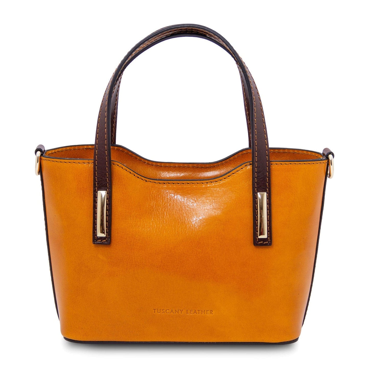 Leather handbags Honey Amelia - Italian leather mini tote bag | TL142406 San Rocco Italia