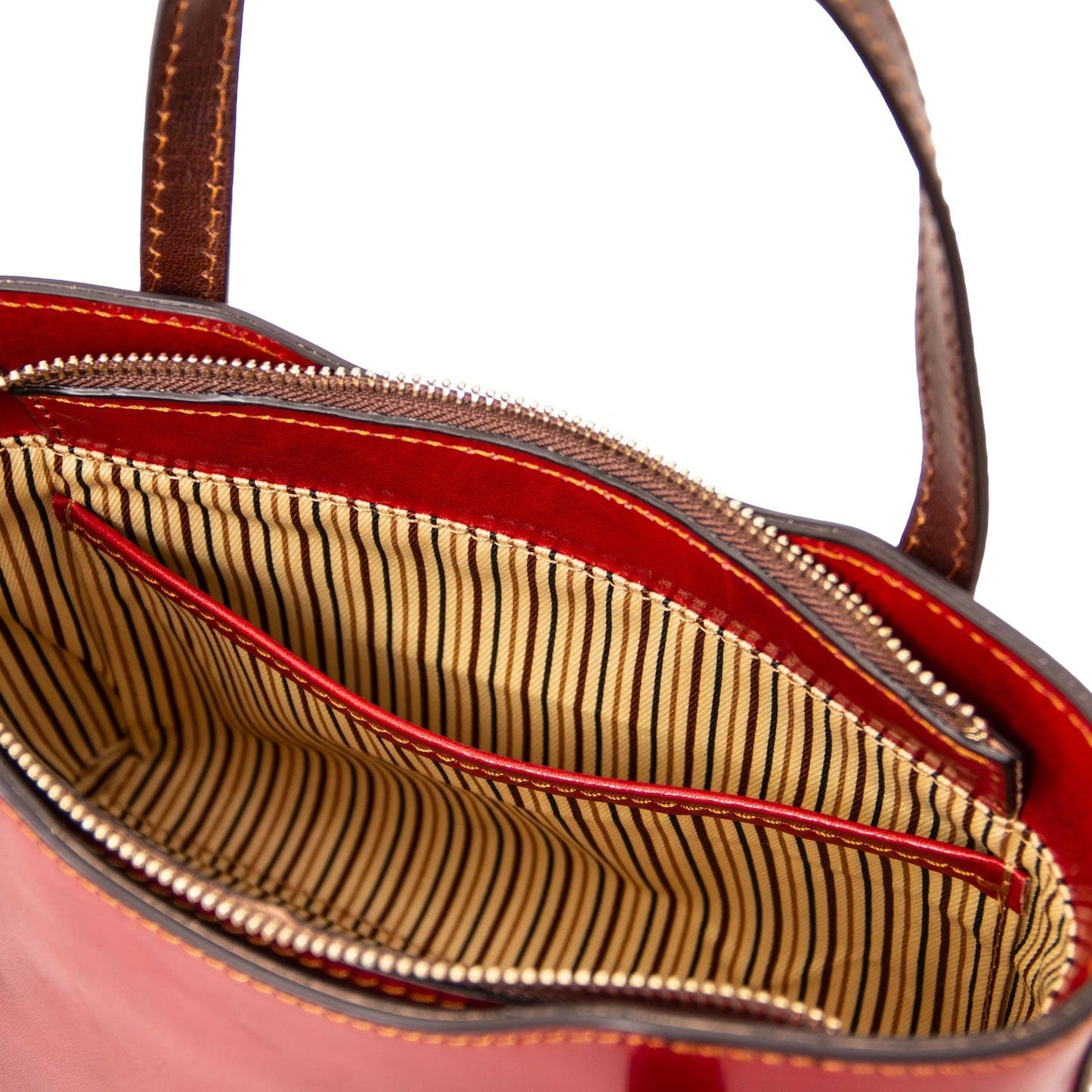 Leather handbags Amelia - Italian leather mini tote bag | TL142406 San Rocco Italia