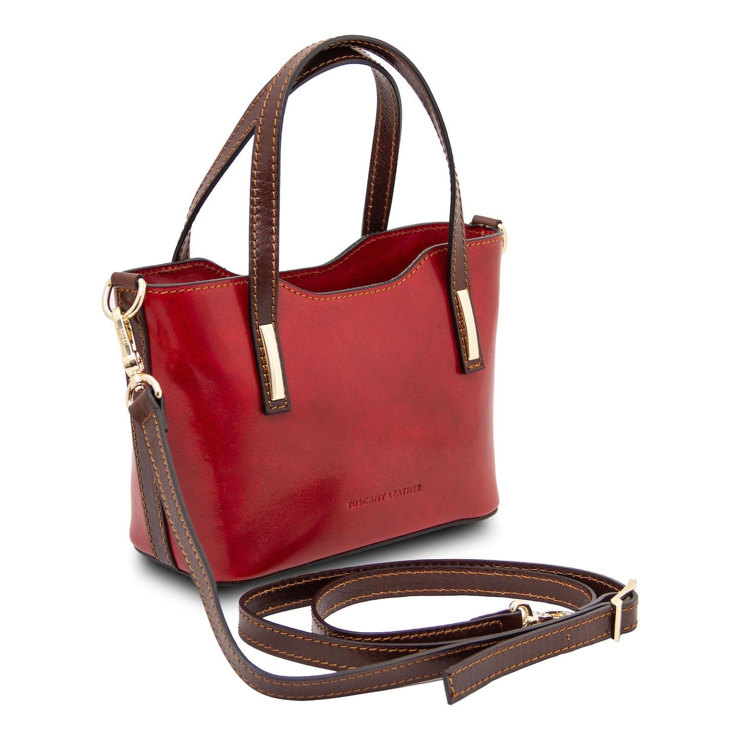 Leather handbags Amelia - Italian leather mini tote bag | TL142406 San Rocco Italia