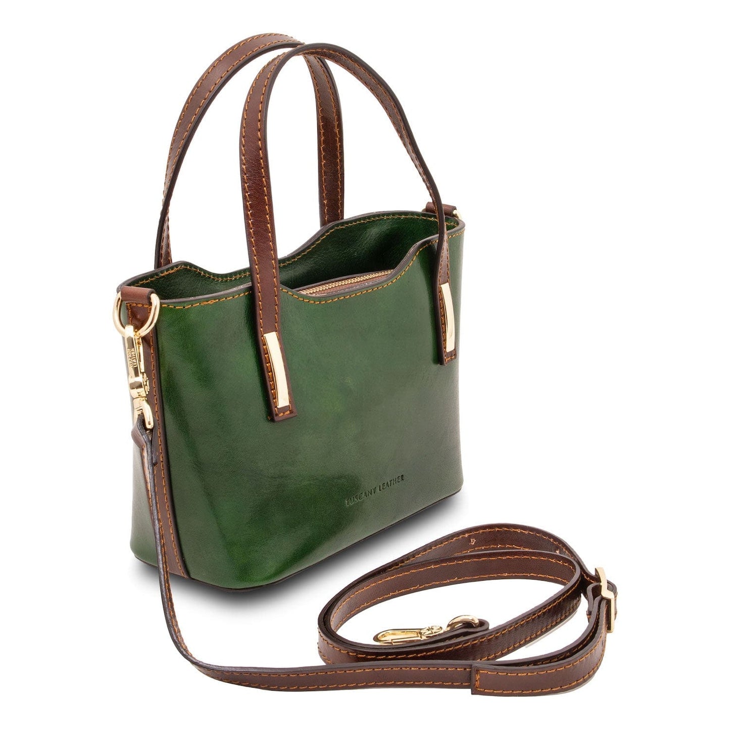 Leather handbags Amelia - Italian leather mini tote bag | TL142406 San Rocco Italia