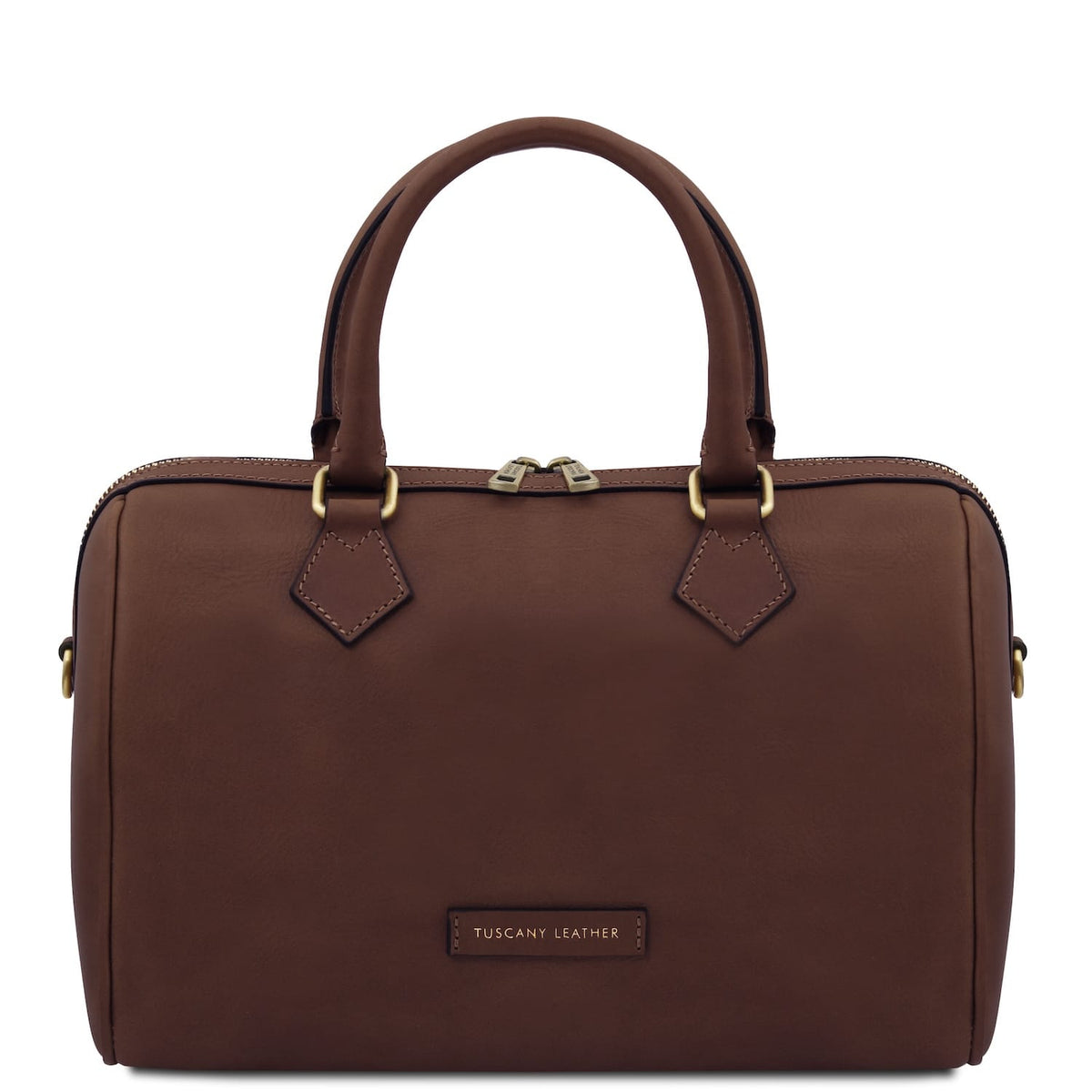 Barrique - Borsa duffle in pelle conciata al vegetale