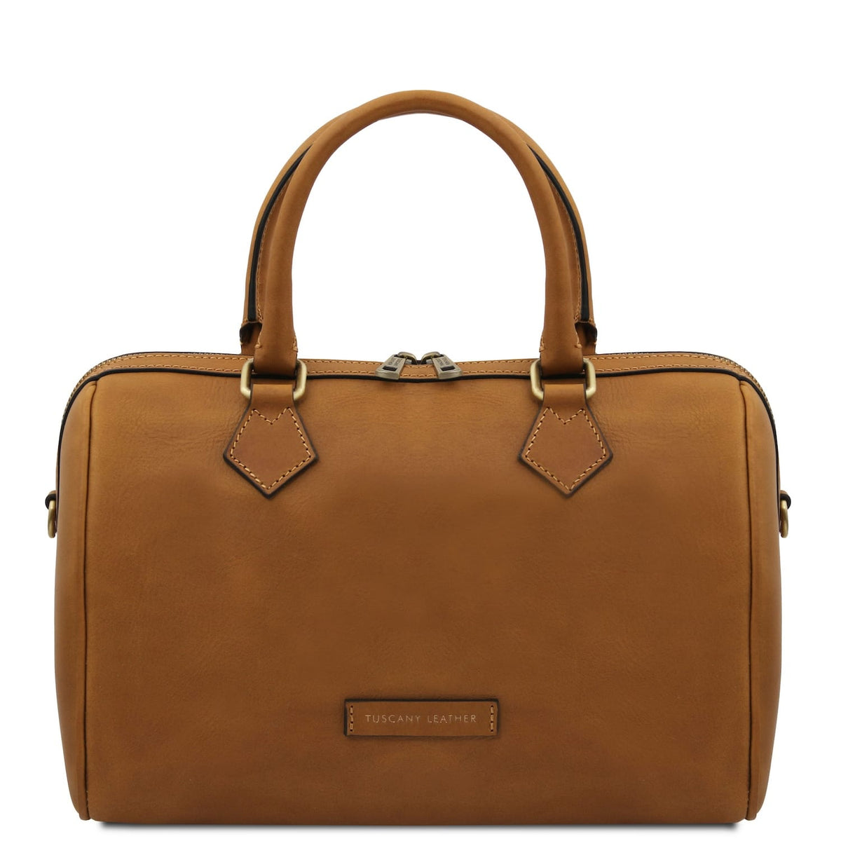 Barrique - Borsa duffle in pelle conciata al vegetale