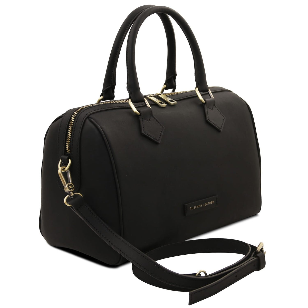Barrique - Borsa duffle in pelle conciata al vegetale