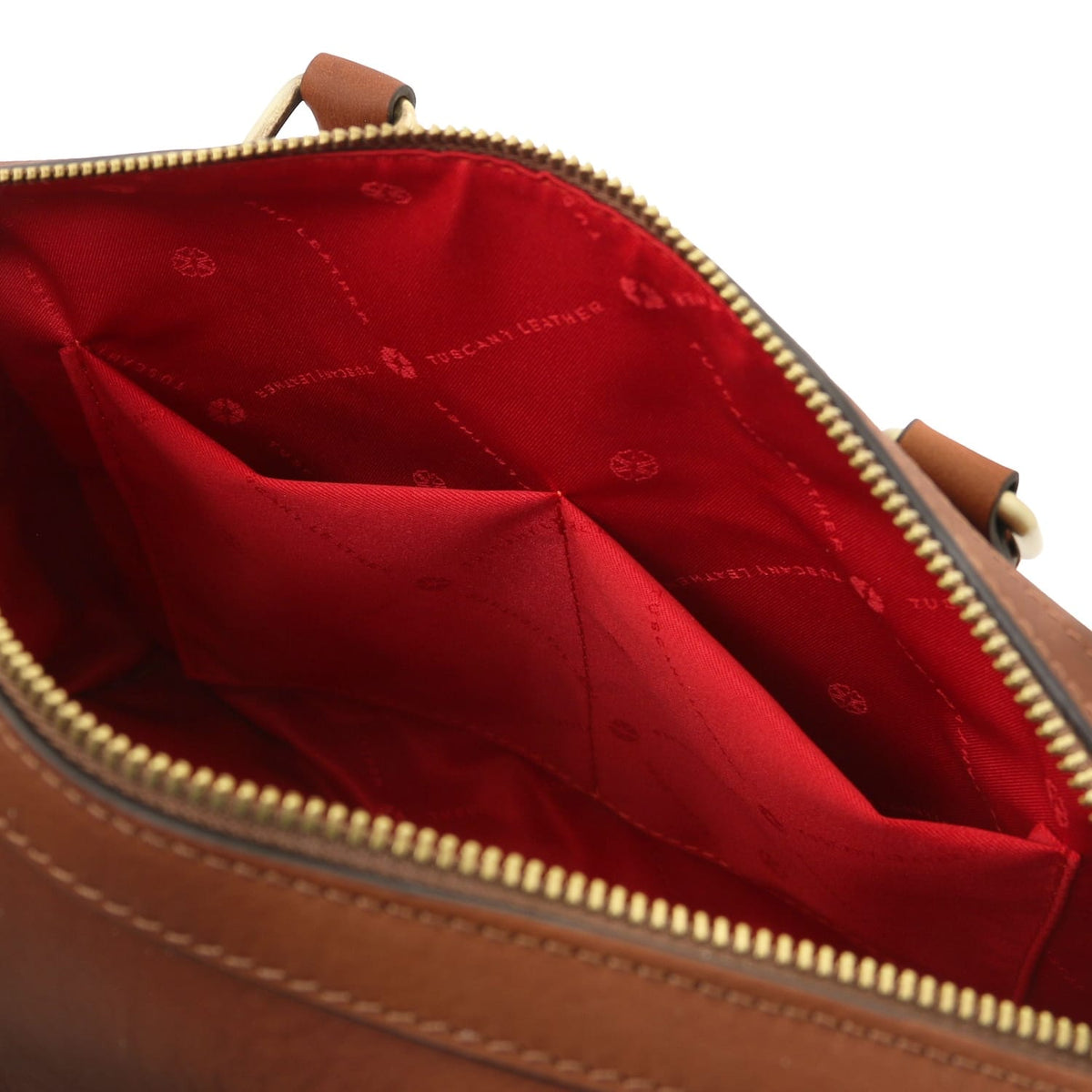 Barrique - Borsa duffle in pelle conciata al vegetale
