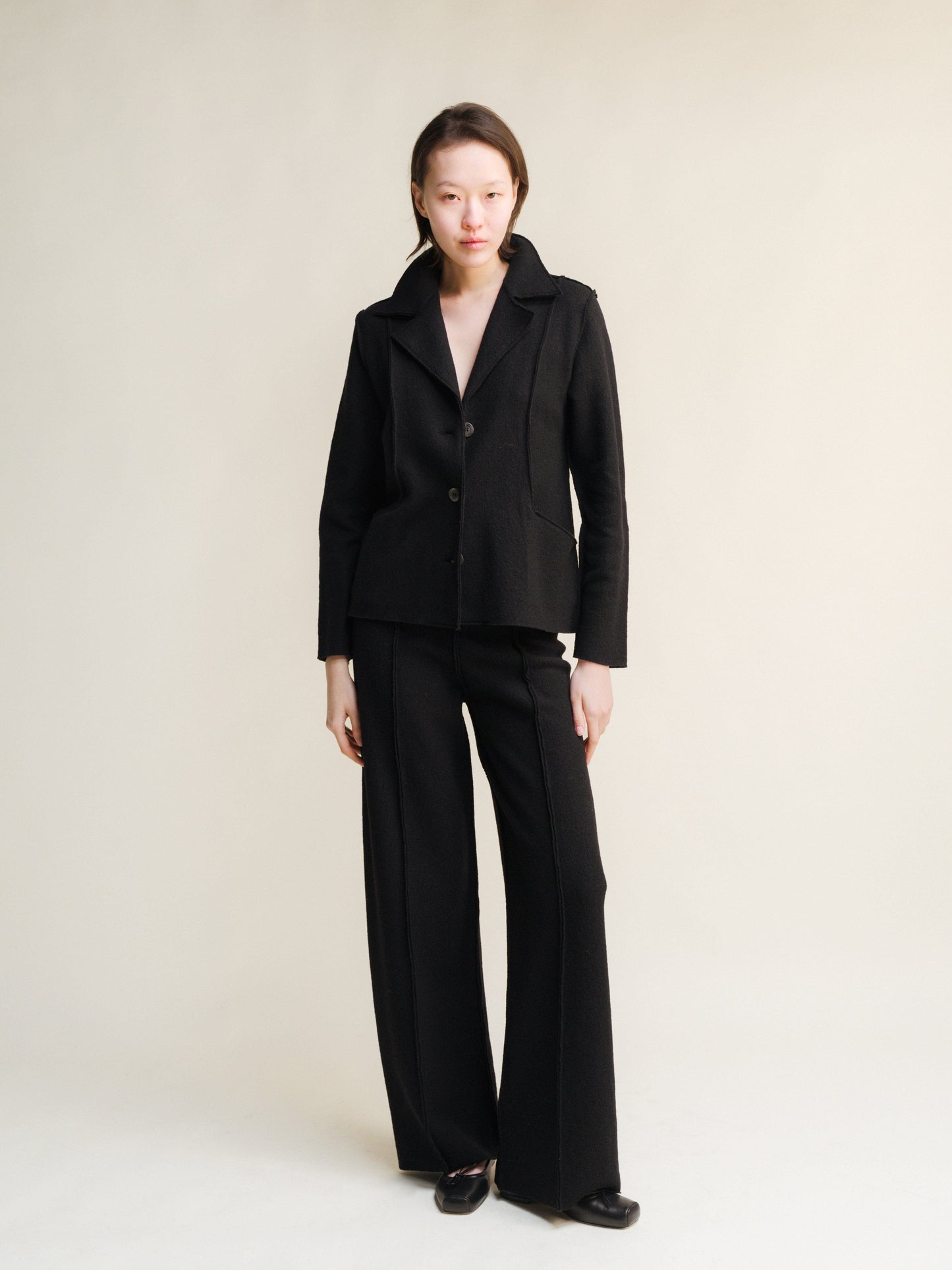 Knitwear Boiled Wool Bar Jacket San Rocco Italia