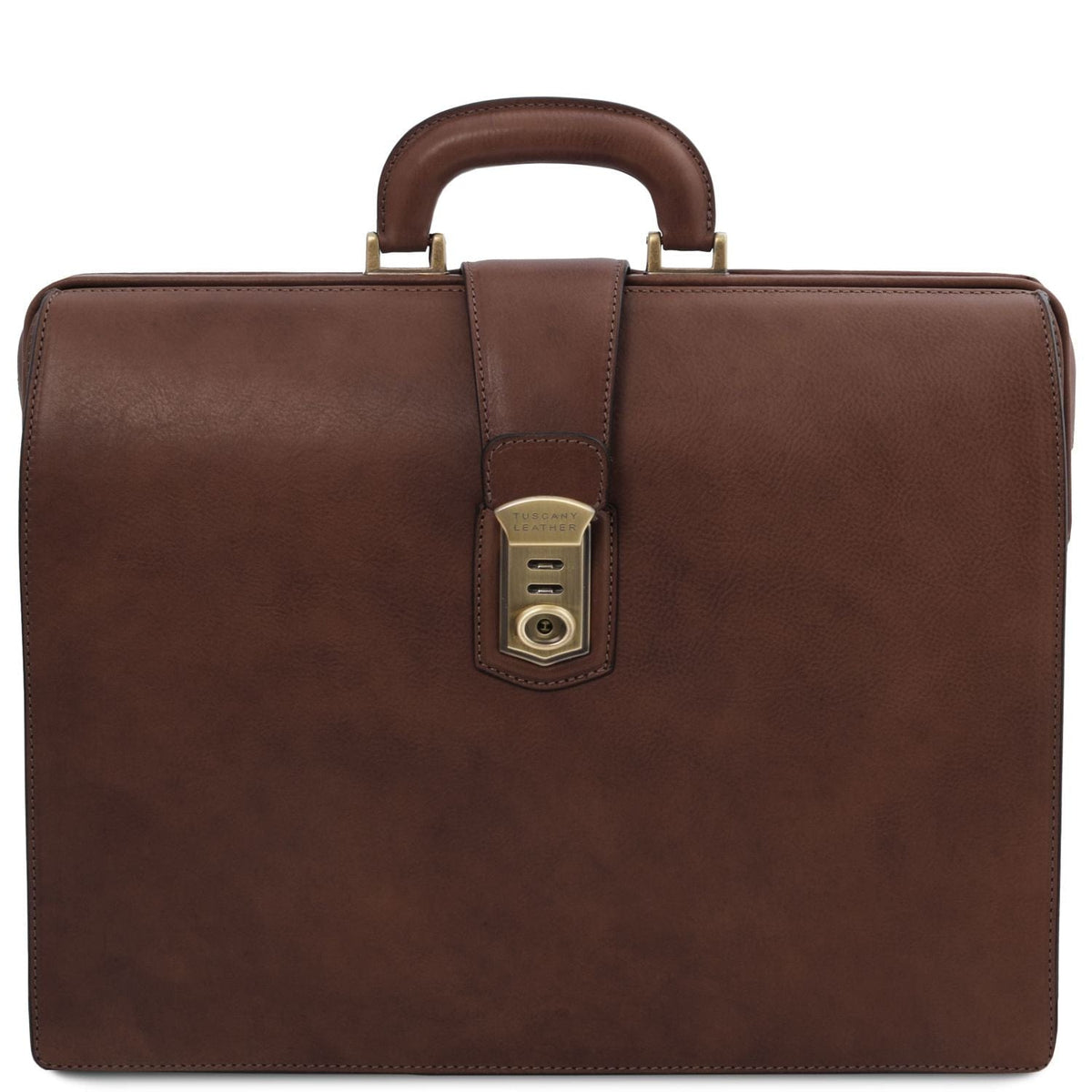 Sacs de médecin Marron foncé Canova - Sac de médecin/serviette en cuir à 3 compartiments | TL142352 San Rocco Italia