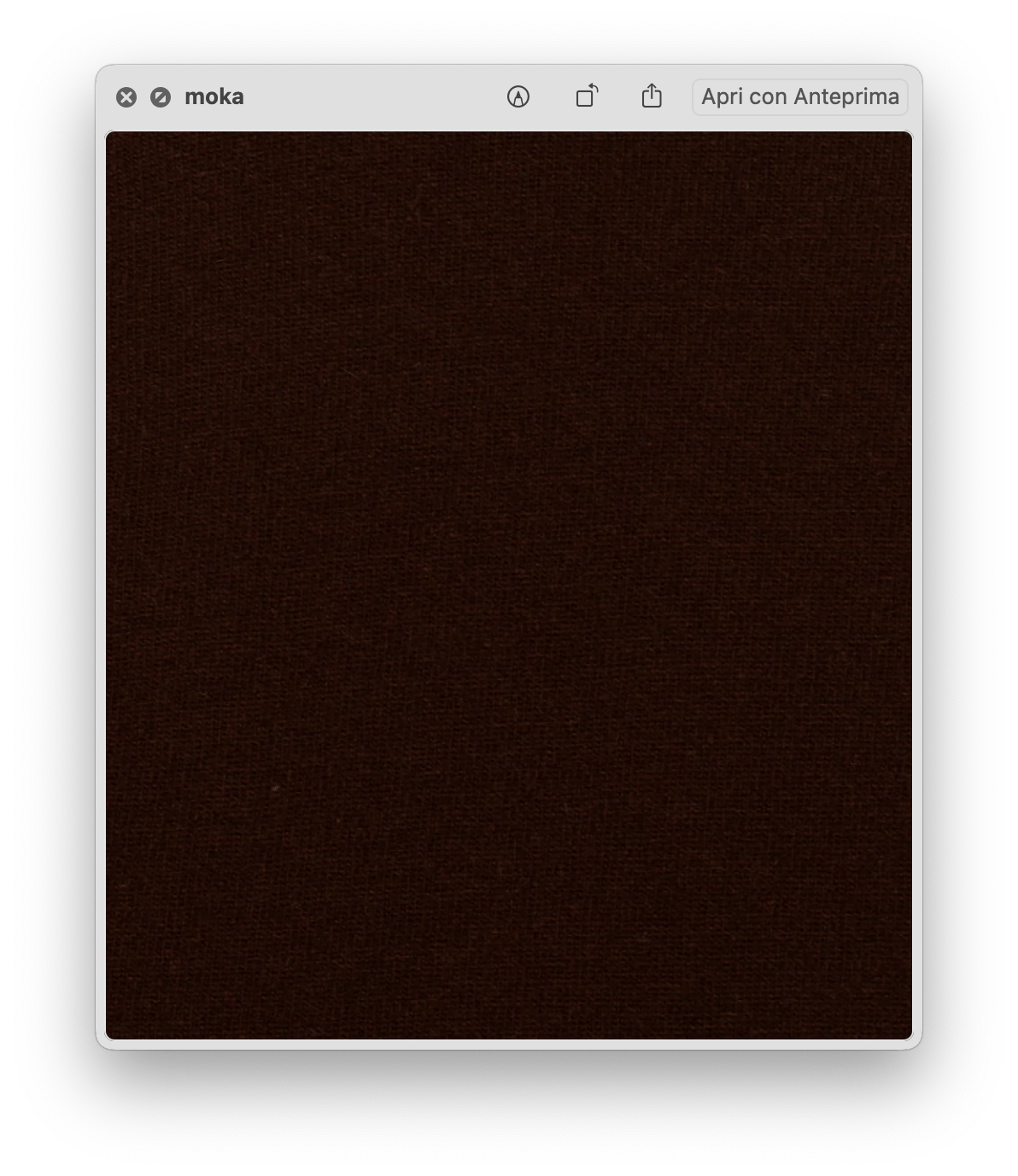 Moka brown textured knit fabric swatch.
