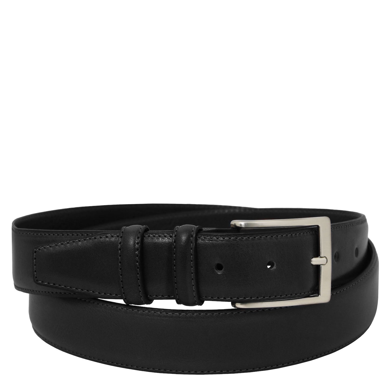 Leather Belts for men Black / 95 cm Classic full-grain leather belt 35mm | TL142532 San Rocco Italia