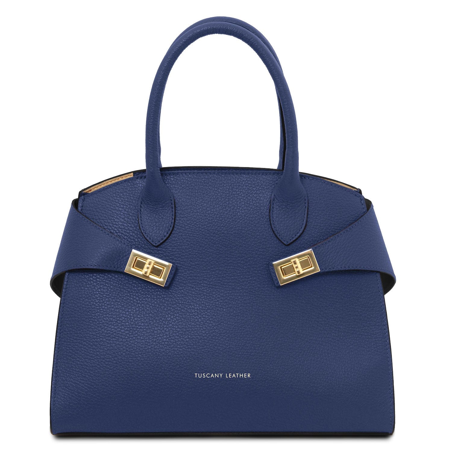 Leather handbags Dark Blue Coccola - Women's leather tote handbag | TL142421 San Rocco Italia