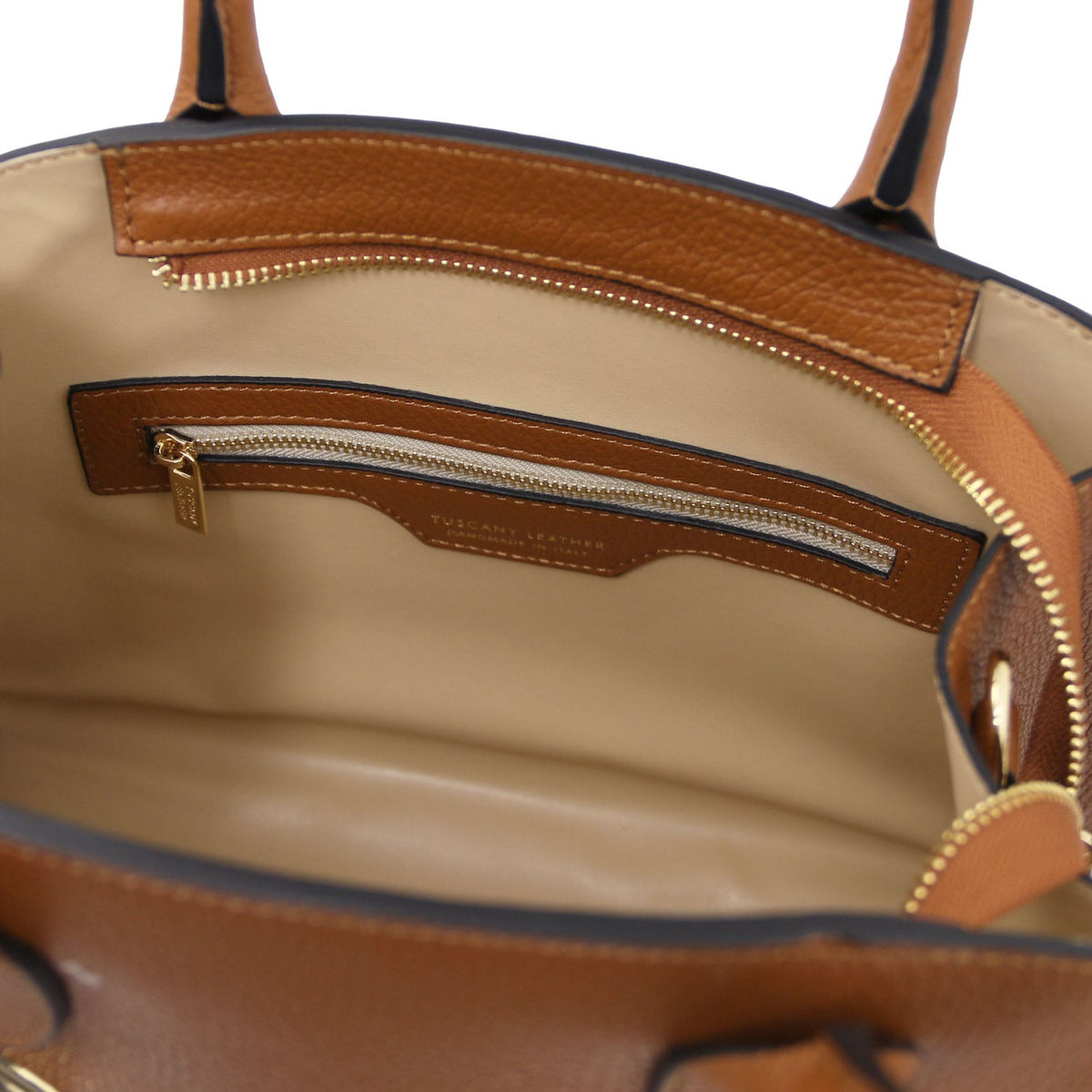 Leather handbags Coccola - Women's leather tote handbag | TL142421 San Rocco Italia