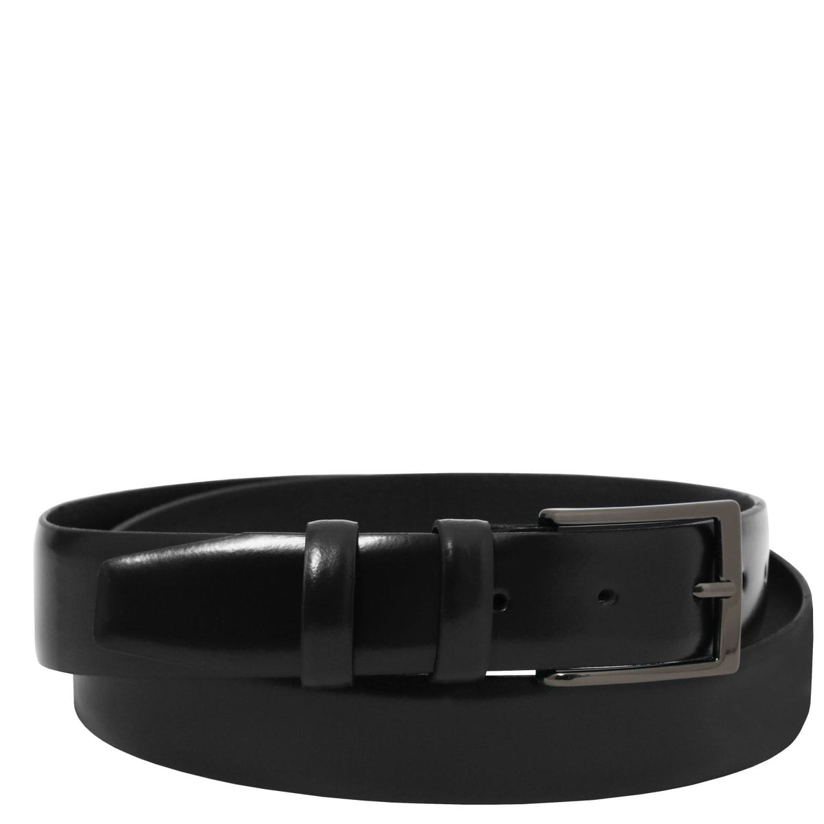 Leather Belts for men Dark Blue / 95 cm Elegant brushed leather belt 35mm | TL142539 San Rocco Italia