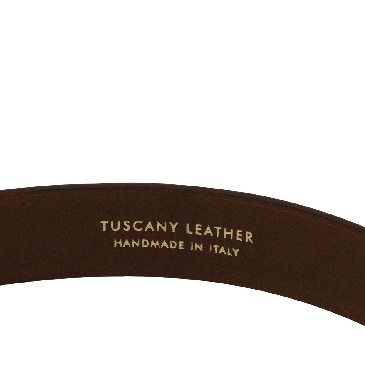 Marron ceinture en nubuck interior stamped Tuscany Leather Handmade in Italy