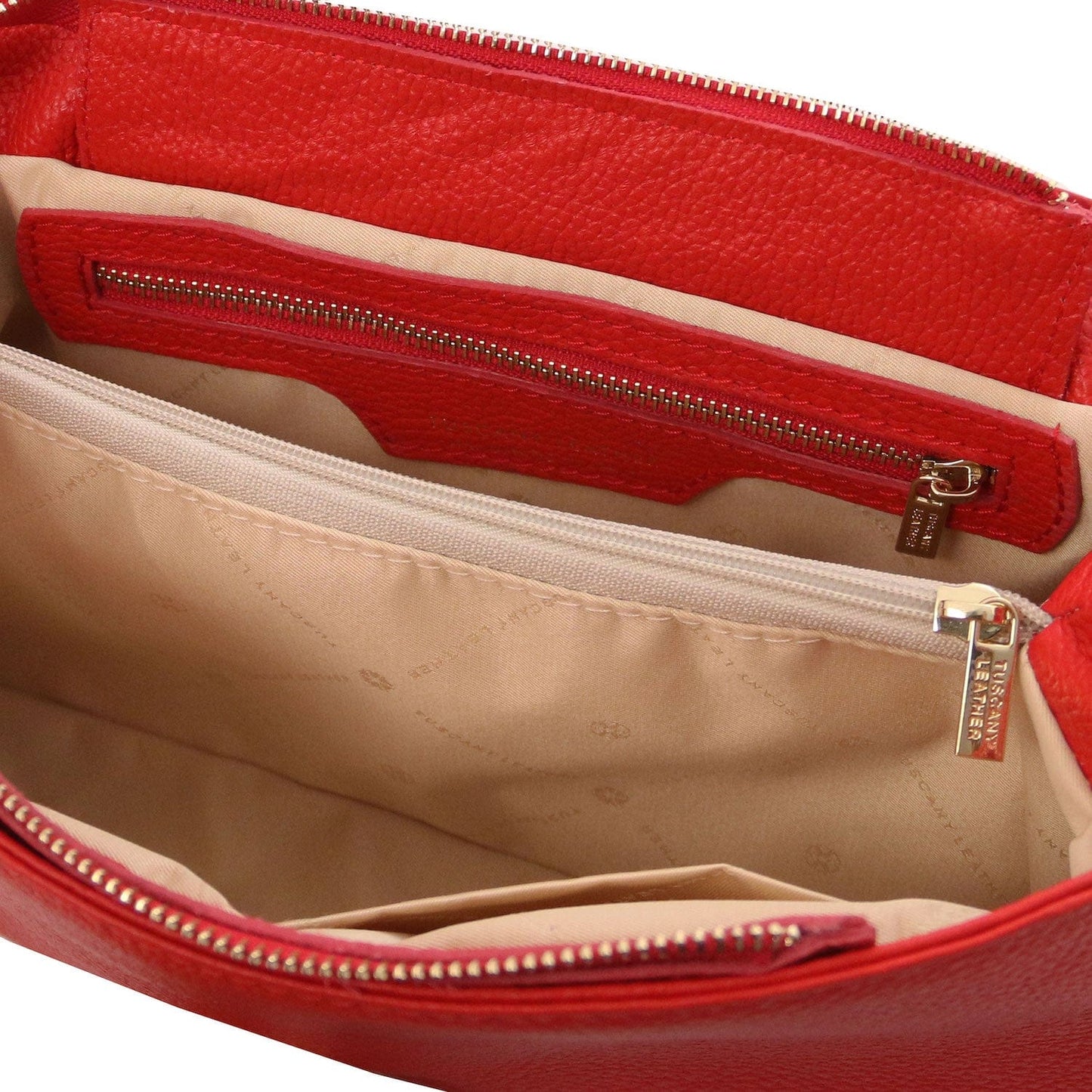 Leather handbags Elettra - Soft leather shoulder bag with chain strap | TL142353 San Rocco Italia