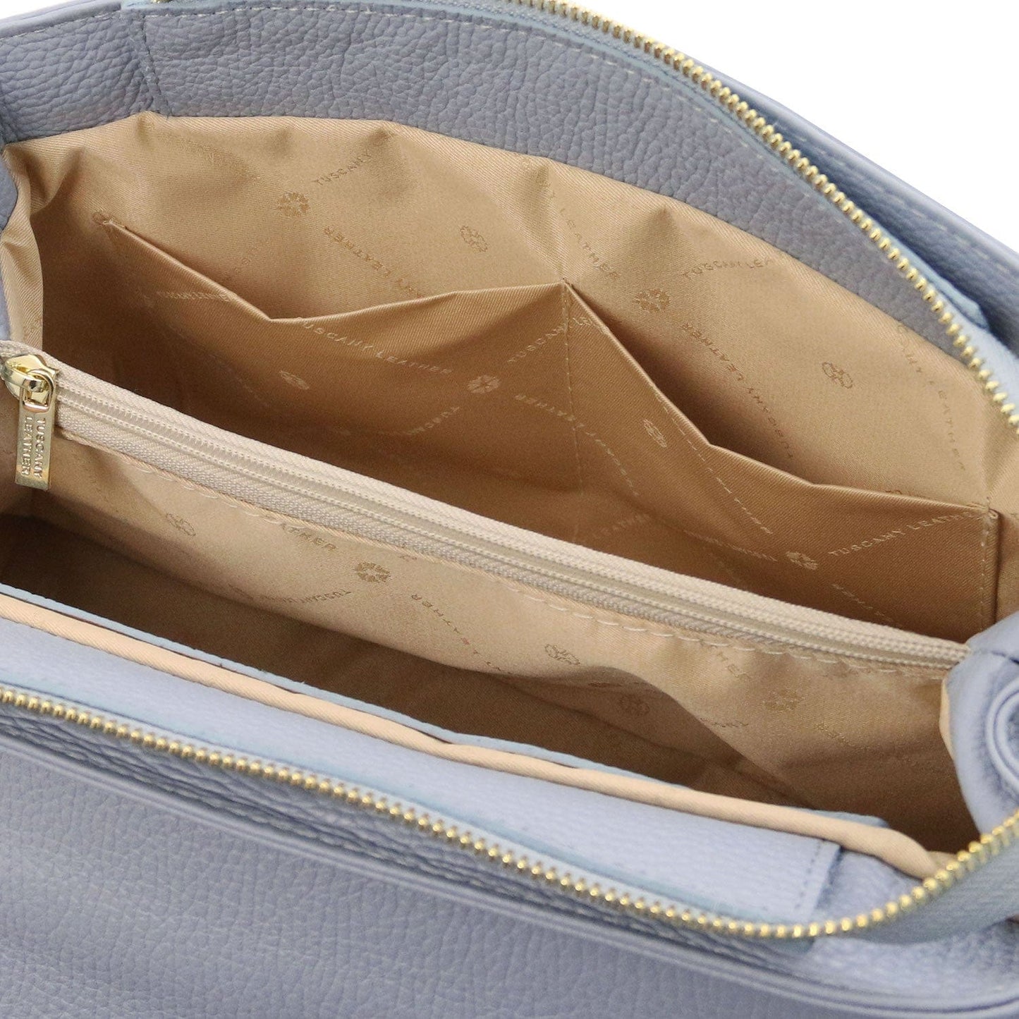 Leather handbags Elettra - Soft leather shoulder bag with chain strap | TL142353 San Rocco Italia