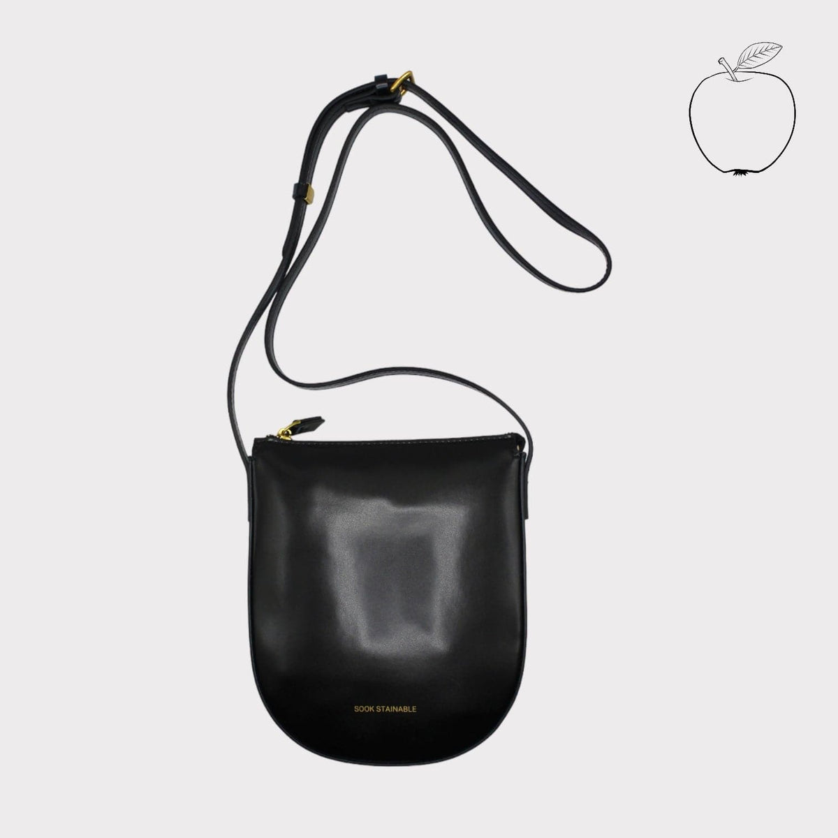 Handbag & Wallet Accessories Eva - Apple Leather Crossbody Bag - Black San Rocco Italia