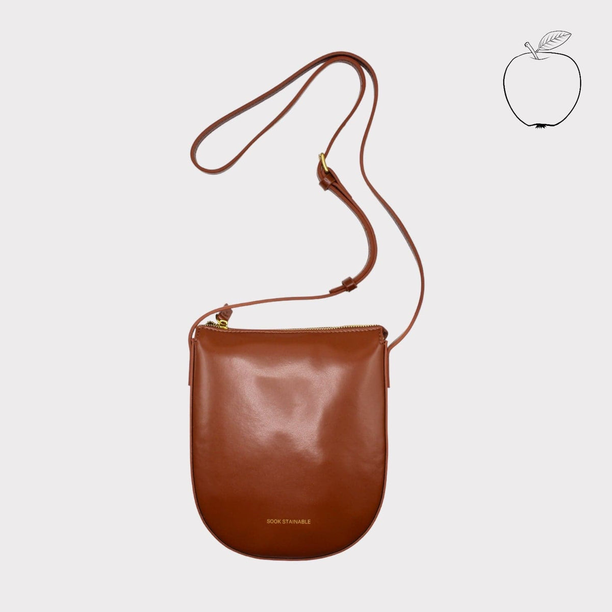 Handbag & Wallet Accessories Eva - Apple Leather Crossbody Bag - Brown San Rocco Italia