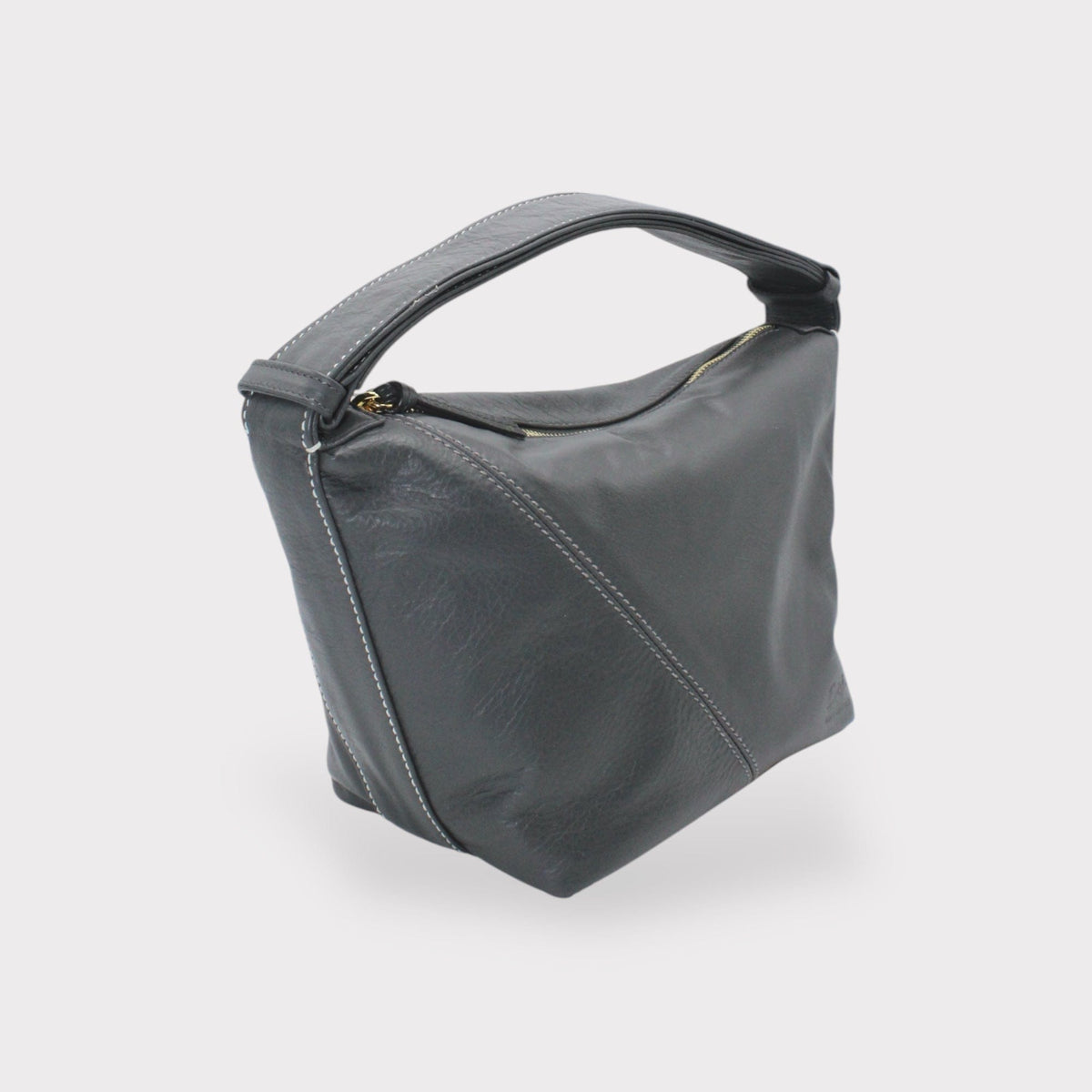 Handbag & Wallet Accessories Evy - Genuine Leather Pouch Shoulder Bag - Ash Grey San Rocco Italia