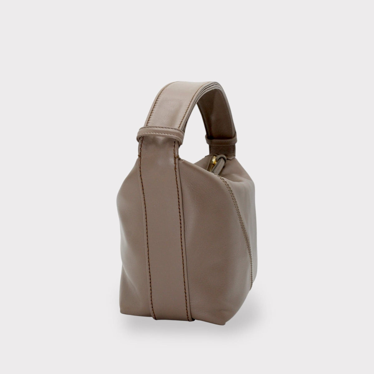 Handbag & Wallet Accessoires Evy - Genuine Leather Pouch Shoulder Bag - Taupe San Rocco Italia