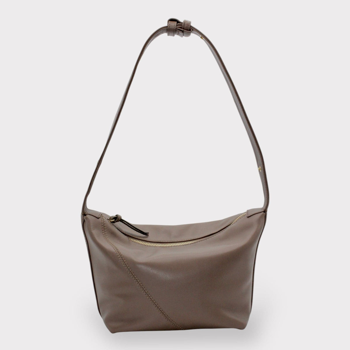 Handbag & Wallet Accessoires Evy - Genuine Leather Pouch Shoulder Bag - Taupe San Rocco Italia