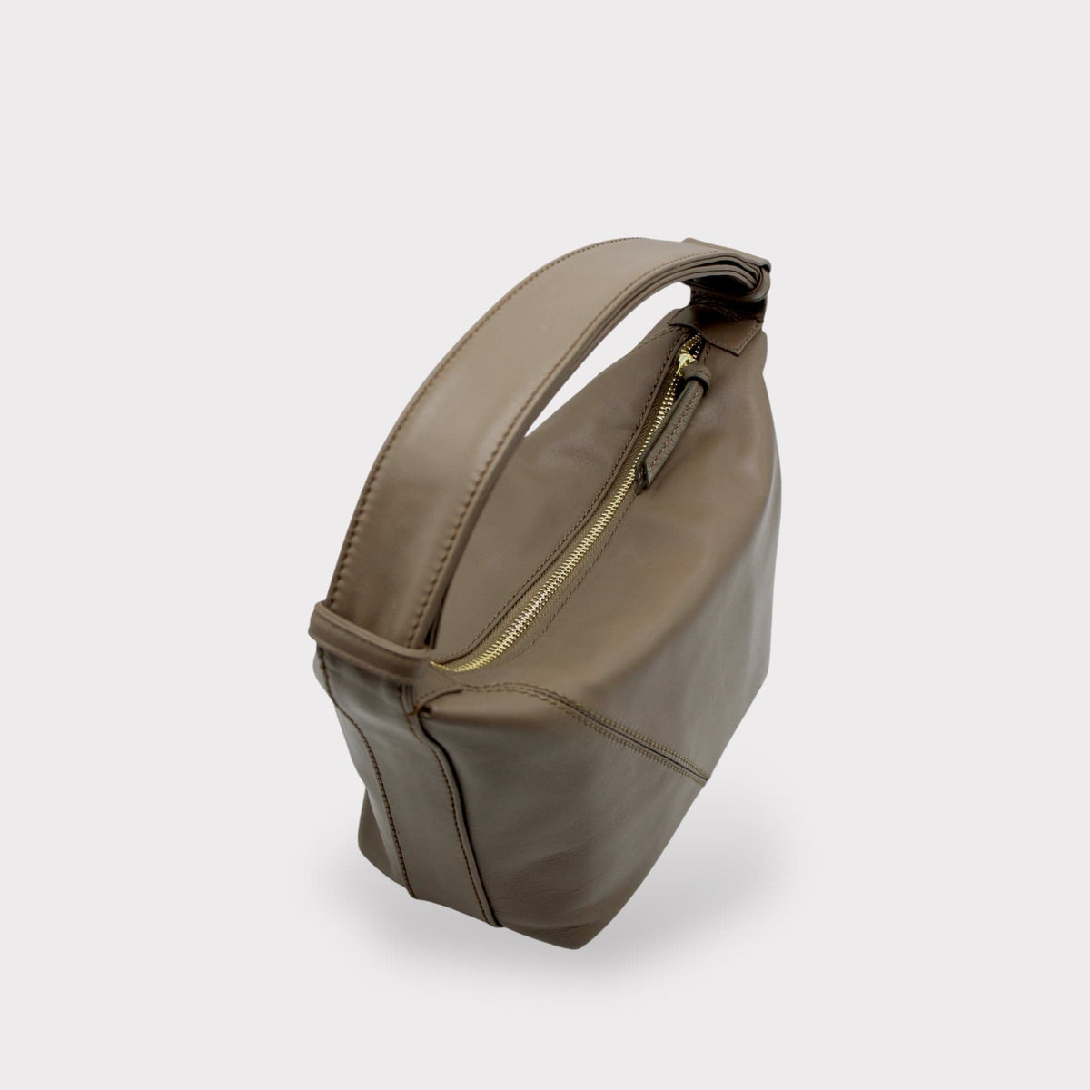 Handbag & Wallet Accessoires Evy - Genuine Leather Pouch Shoulder Bag - Taupe San Rocco Italia
